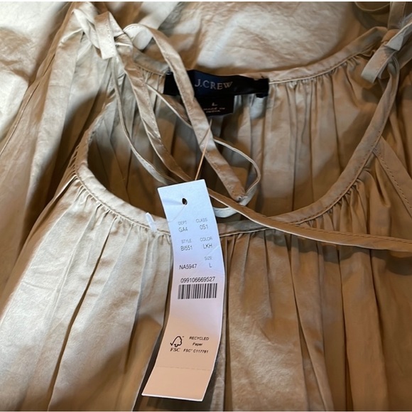 J crew Harbour aide cutout dress beige khaki - Picture 4 of 4